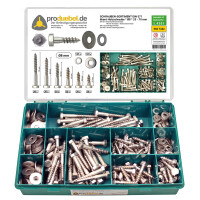 DIN 571 Holzschrauben-Sortiment Edelstahl A2 V2A Ø 5 