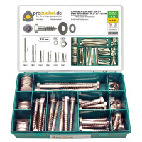 DIN 571 Holzschrauben-Sortiment Edelstahl A2 V2A Ø 5 