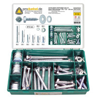 DIN 571 Holzschrauben-Sortiment Stahl verzinkt Ø 5 mm