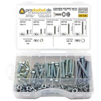 Basis Schrauben-Sortiment DIN 933 M6 Stahl verzinkt 8.8 (DIN