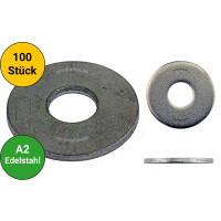 DIN 9021 große Unterlegscheibe Edelstahl A2 V2A 5,3 * 