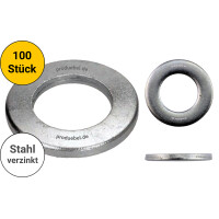DIN 125 Unterlegscheibe Stahl verzinkt 140 HV A 6,4 * 100 St