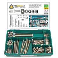 DIN 933 6-kant Schraubensortiment M10 Edelstahl A2 V2A (DIN9