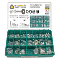 DIN 933 6-kant Schraubensortiment M3 & M4 Stahl verzinkt