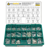 DIN 933 6-kant Schraubensortiment M3 & M4 Stahl verzinkt