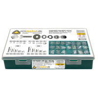 DIN 933 6-kant Schraubensortiment M3 & M4 Stahl verzinkt