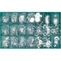 DIN 125/127/9021 Scheiben-Sortiment Stahl verzinkt Ø 