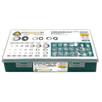 DIN 125/127/9021 Scheiben-Sortiment Stahl verzinkt Ø 