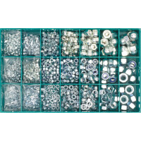 DIN 934/985/1587 Muttern-Sortiment Stahl verzinkt Ø M