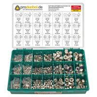 DIN 934/985/1587 Muttern-Sortiment Edelstahl A4 V4A Ø