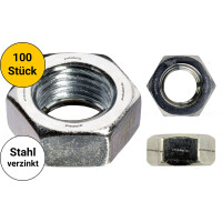 DIN 934 Sechskantmutter Stahl galv. verzinkt 8 M5 * 100 St&u