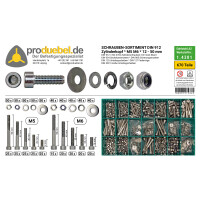 DIN 912 Zylinderschrauben-Sortiment Edelstahl A2 V2A M5 &amp