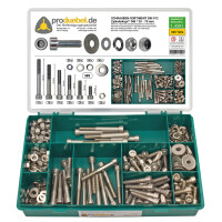DIN 912 Zylinderschrauben-Sortiment Edelstahl A2 V2A M8 inkl