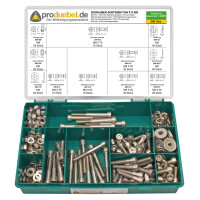 DIN 912 Zylinderschrauben-Sortiment Edelstahl A2 V2A M8 inkl