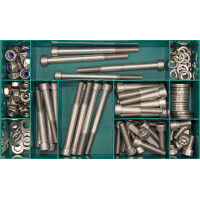 DIN 912 Zylinderschrauben-Sortiment Edelstahl A2 V2A M10 ink