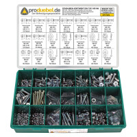 DIN 7991 Senkschrauben-Sortiment Stahl verzinkt 8.8 M3 - M12