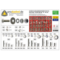 DIN 933 Großes 6-kant Schraubensortiment Deluxe Edelst