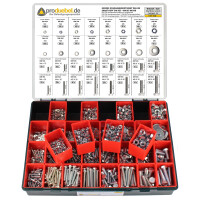 DIN 933 Großes 6-kant Schraubensortiment Deluxe Stahl 