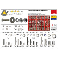 DIN 933 Großes 6-kant Schraubensortiment Deluxe Edelst
