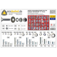 DIN 7991 Großes Senkschrauben-Sortiment Deluxe Stahl v