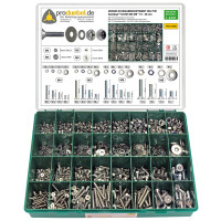 DIN 7991 Großes Senkschrauben-Sortiment Standard Edels