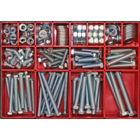 DIN 933 Großes 6-kant Schraubensortiment Deluxe Stahl 