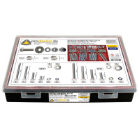 DIN 933 Großes 6-kant Schraubensortiment Deluxe Stahl 